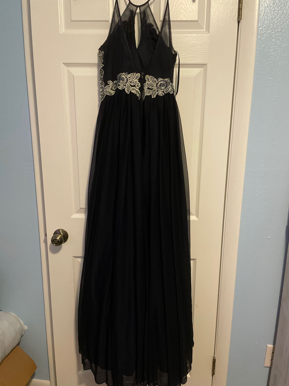 Sequin Hearts Girls Size 3 Prom Black Floor Length Maxi on Queenly
