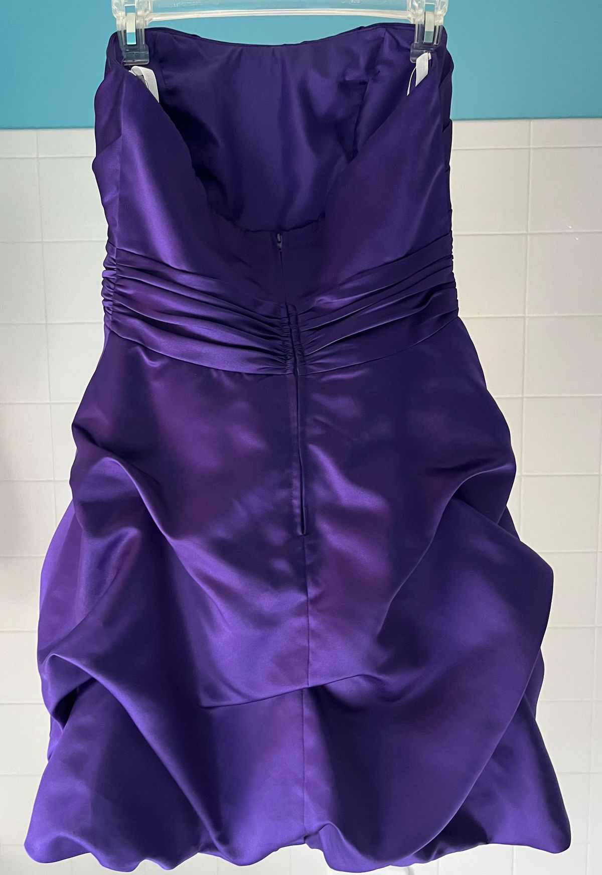 David's Bridal Size 8 Homecoming Purple Cocktail Dress on Queenly