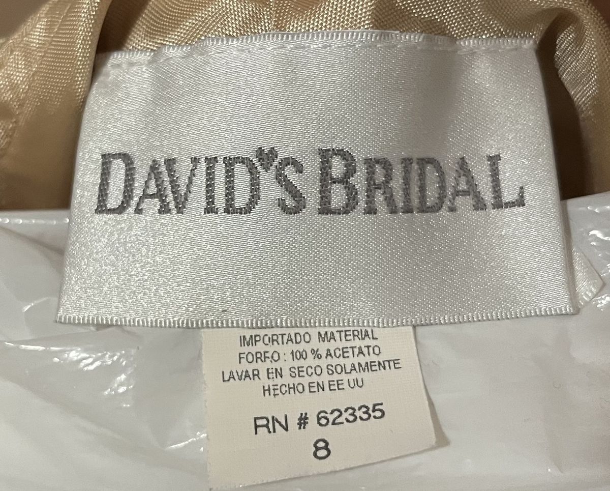 David's Bridal Size 8 Wedding Guest Nude Floor Length Maxi on Queenly