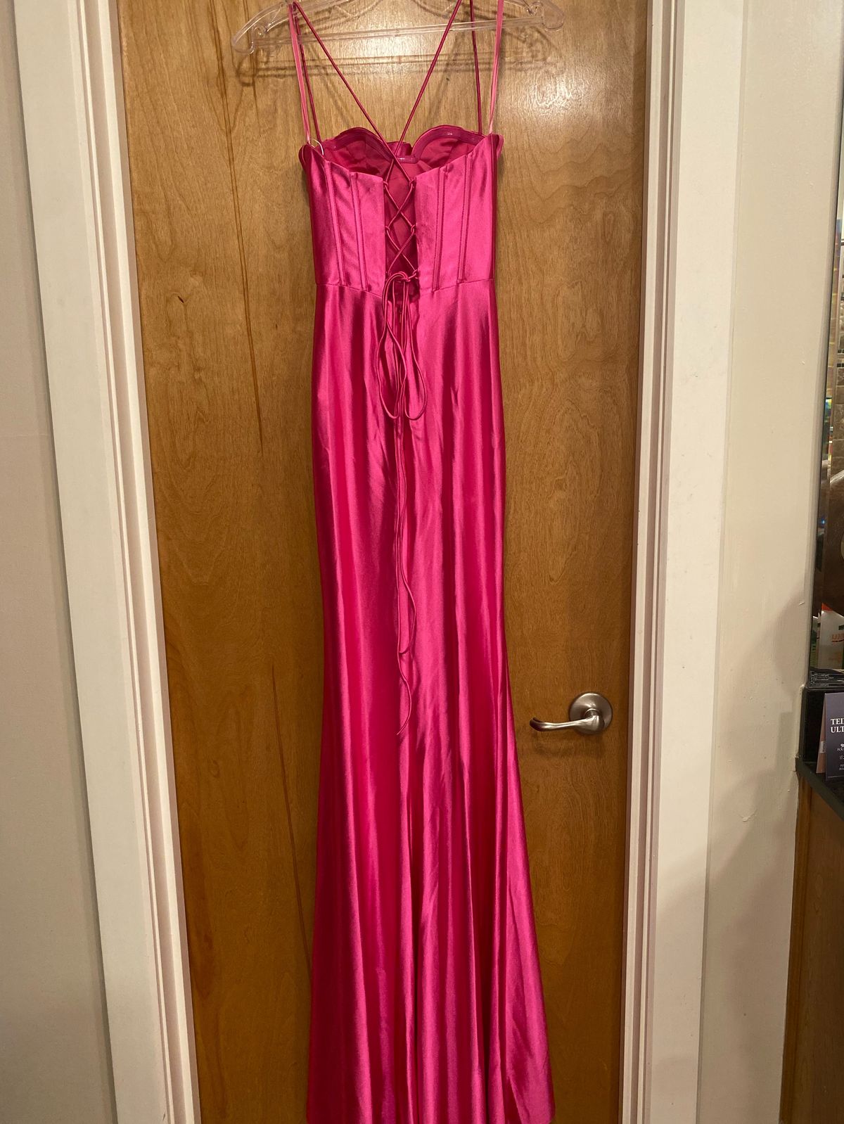 Size 00 Prom Hot Pink Floor Length Maxi on Queenly
