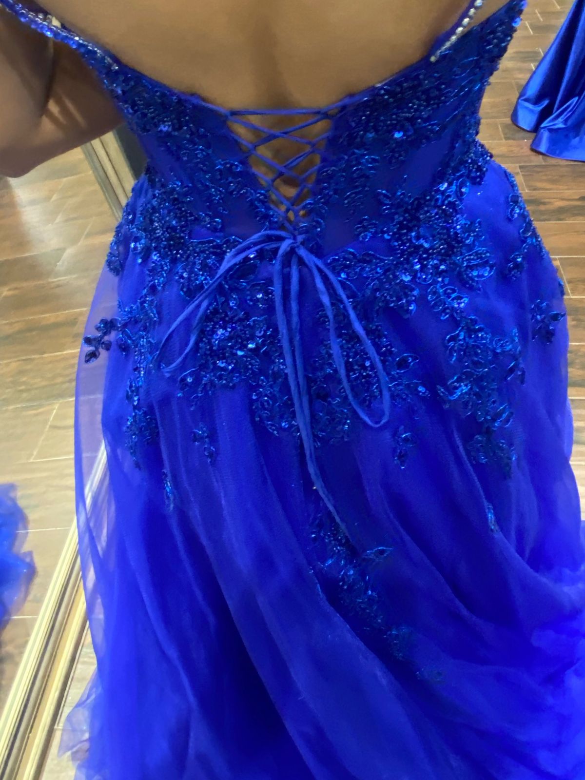 MoriLee Size 00 Prom Royal Blue Ball Gown on Queenly
