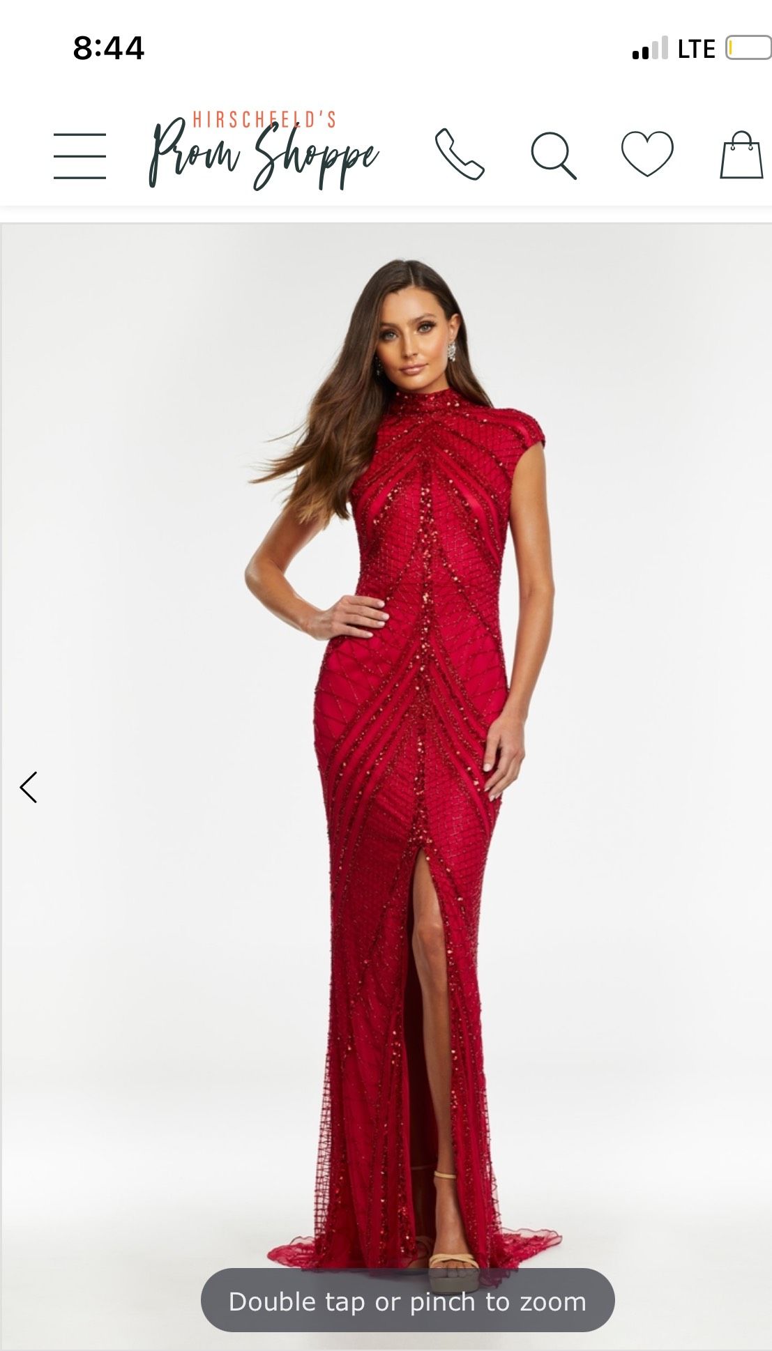 Ashley Lauren Size 6 Red Mermaid Dress on Queenly