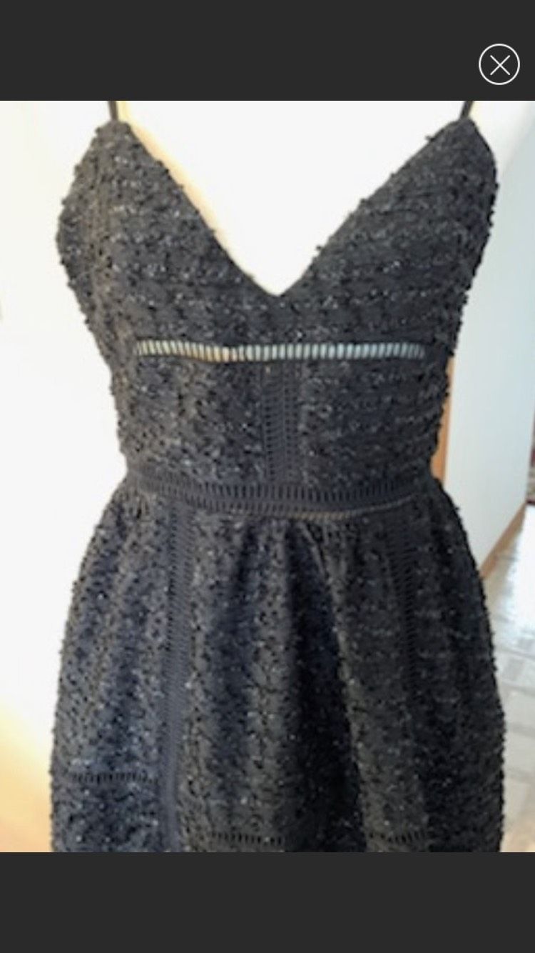 Revolve Size M Homecoming Black A-line Dress on Queenly