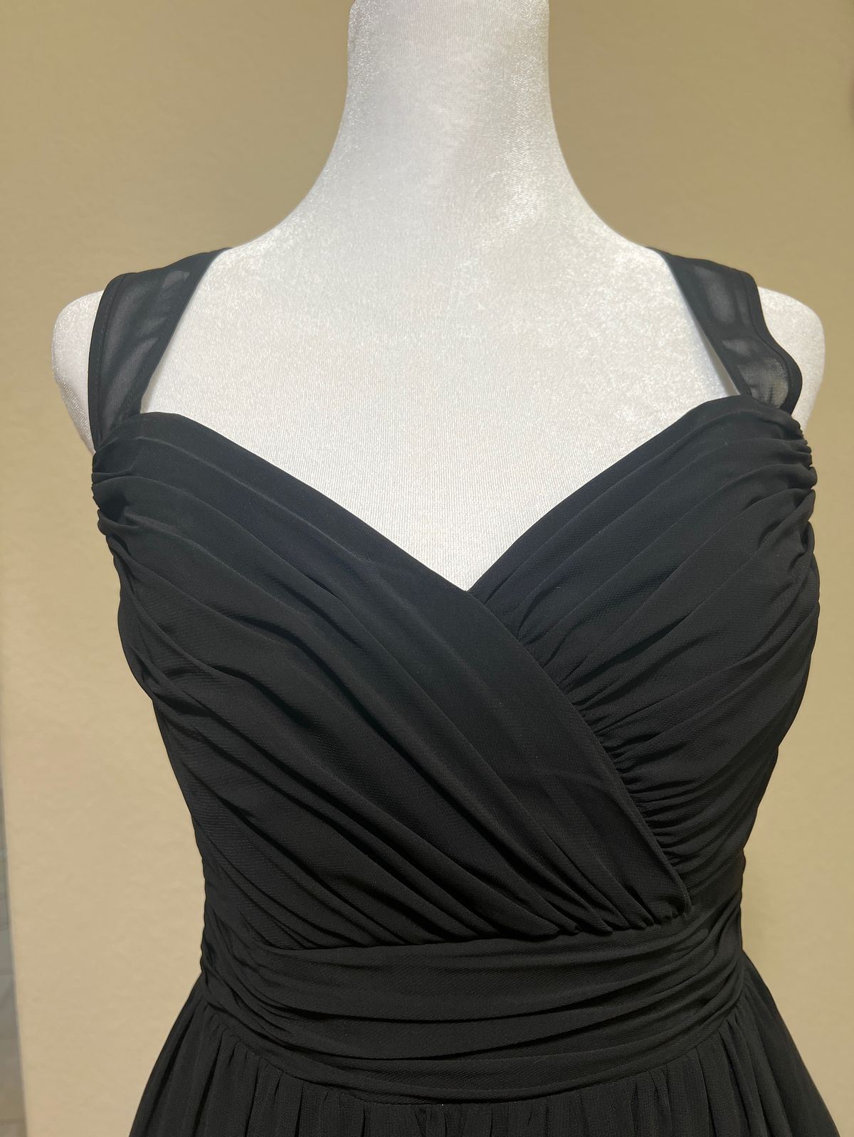 Alfred Angelo Size 8 Bridesmaid Black A-line Dress on Queenly