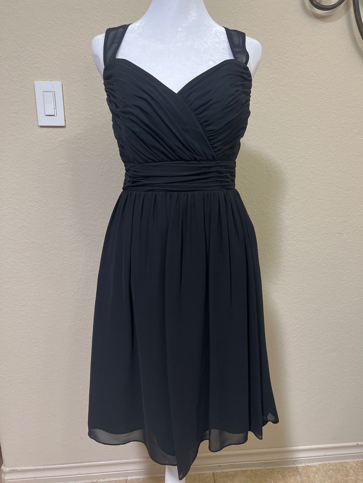 Alfred Angelo Size 8 Bridesmaid Black A-line Dress on Queenly