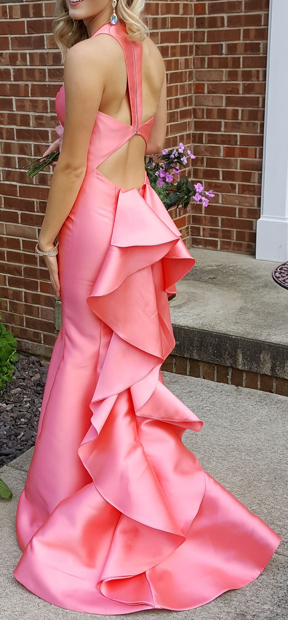 Sherri Hill Size 2 Prom Orange Mermaid Dress on Queenly