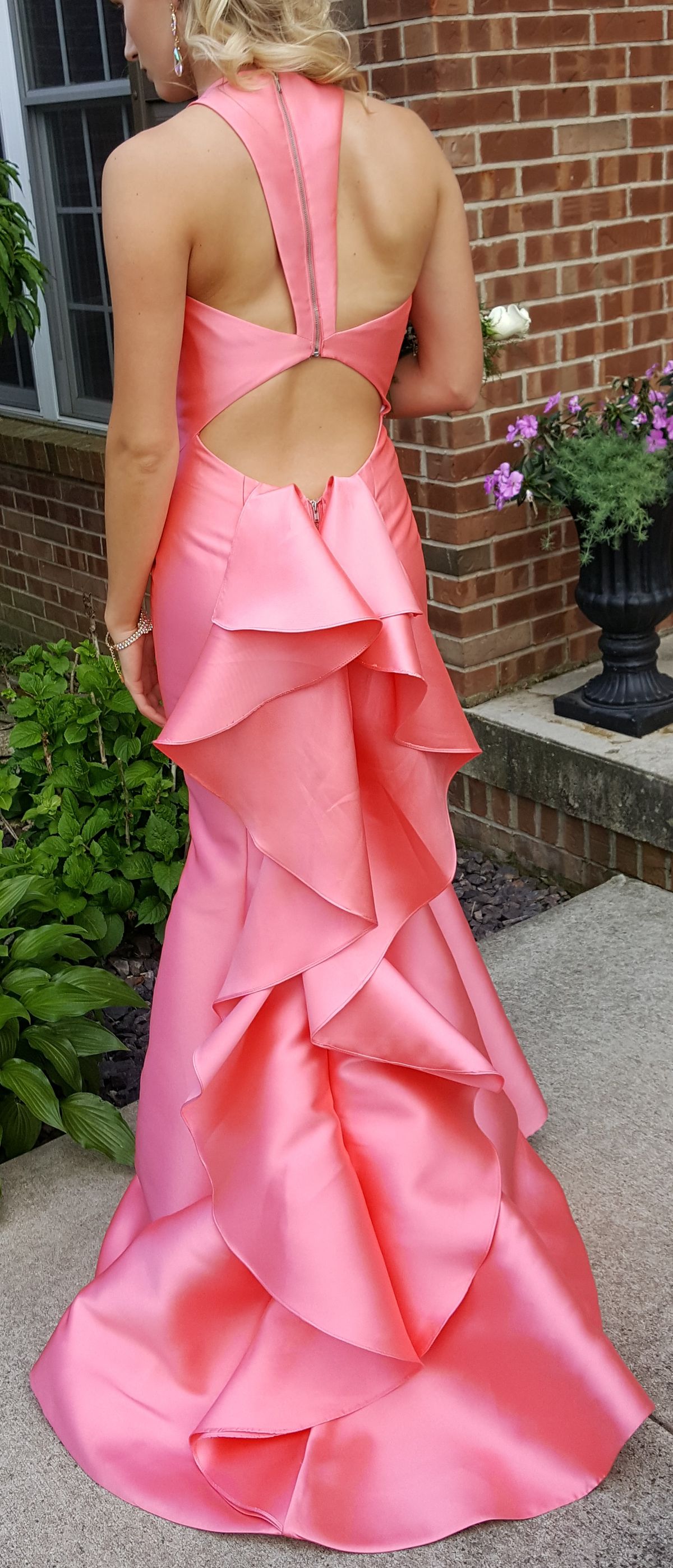 Sherri Hill Size 2 Prom Orange Mermaid Dress on Queenly