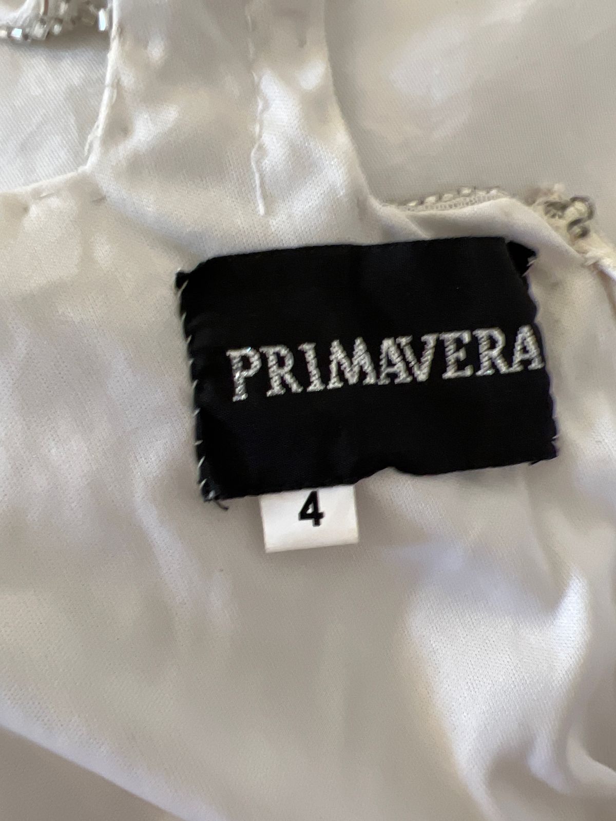 Primavera Size 4 Prom White Side Slit Dress on Queenly
