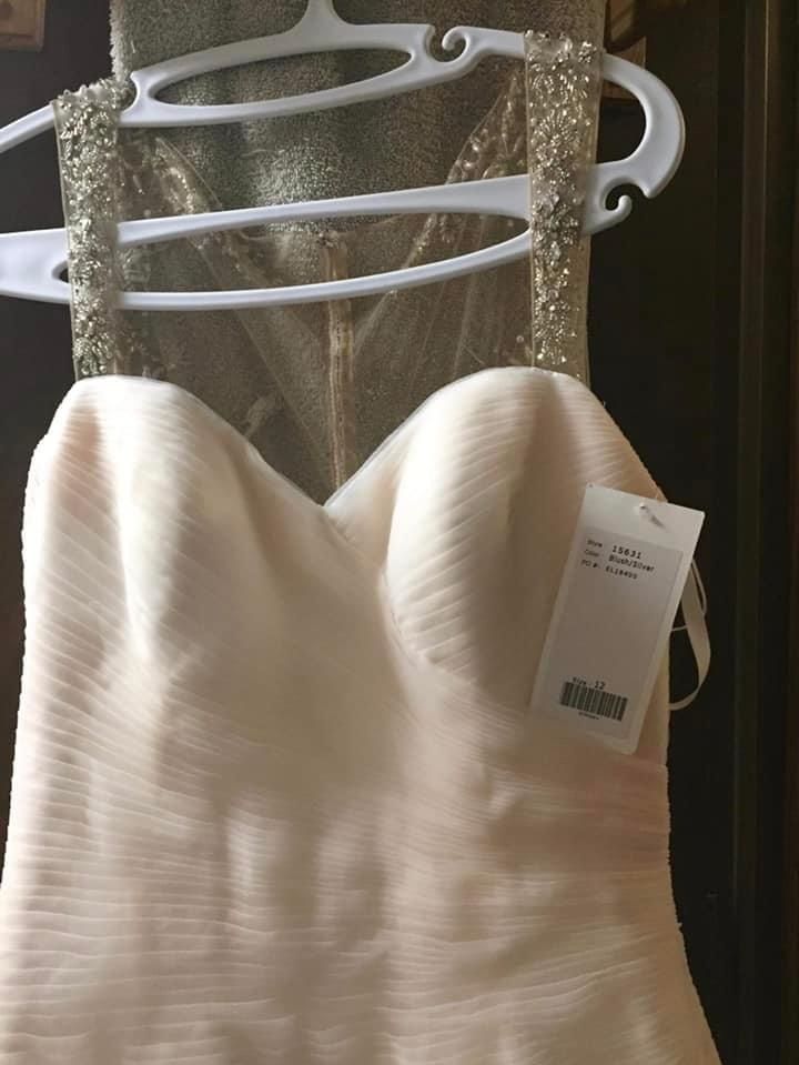 Christina Wu Size 12 Nude A-line Dress on Queenly