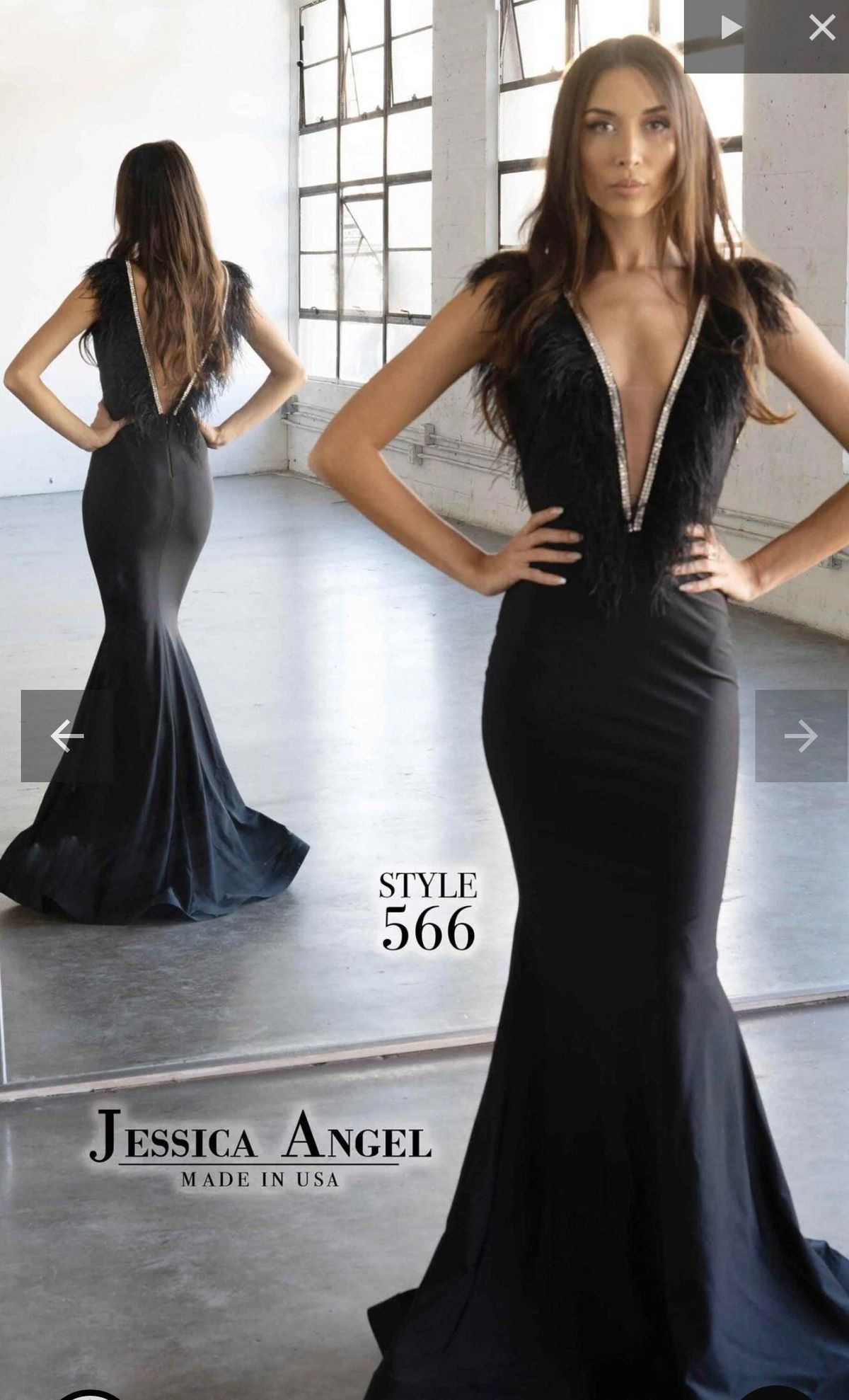 Jessica Angel Size 0 Prom Black Floor Length Maxi on Queenly