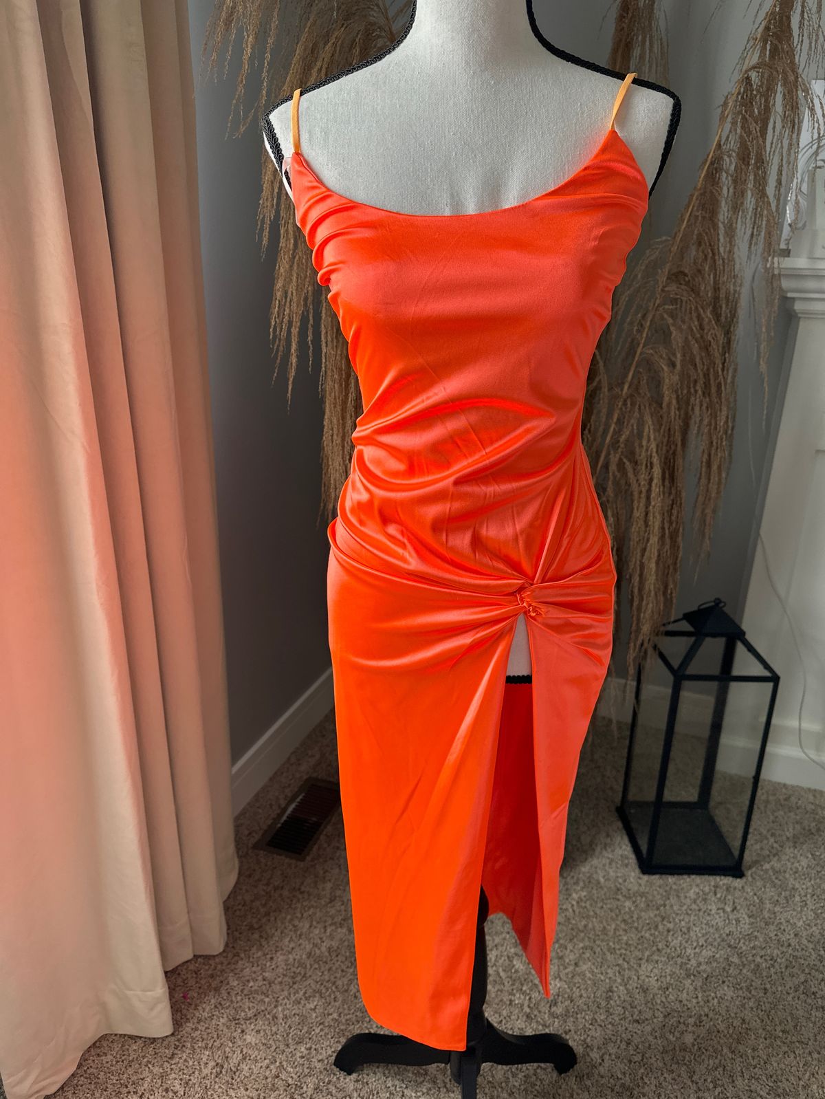 Size M Homecoming Orange Cocktail Dress on Queenly