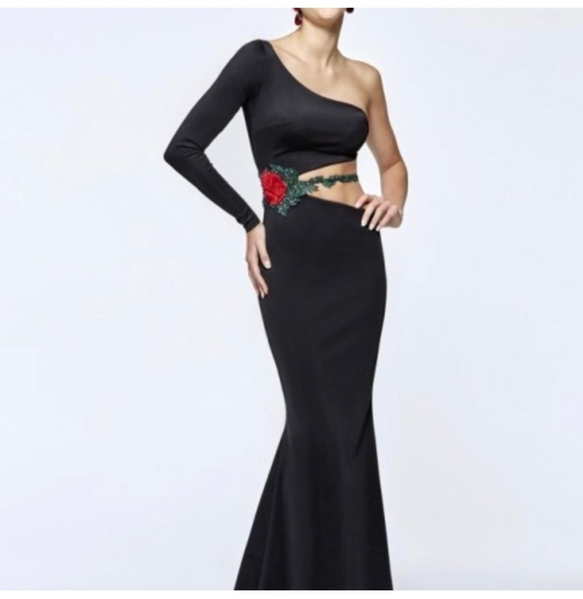 Tarik Ediz Size 4 Prom Red Mermaid Dress on Queenly