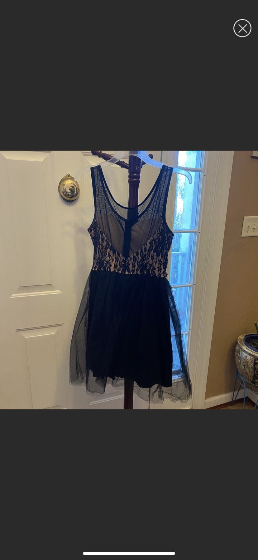 Delilas Size 6 Lace Black A-line Dress on Queenly
