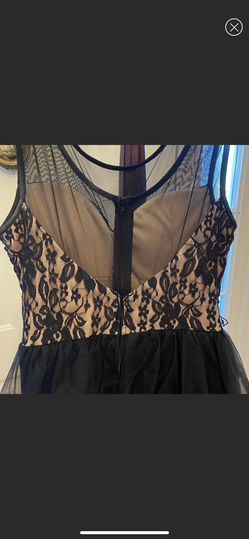 Delilas Size 6 Lace Black A-line Dress on Queenly