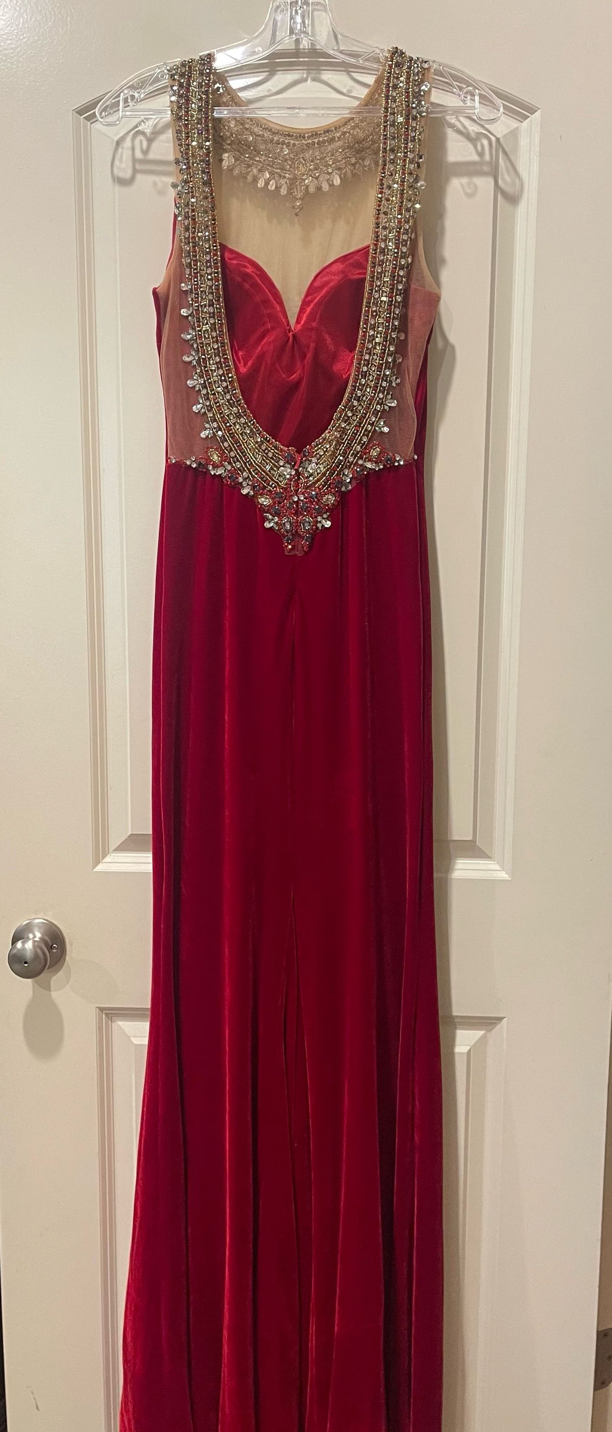 Johnathan Kayne Size 6 Prom Red Floor Length Maxi on Queenly