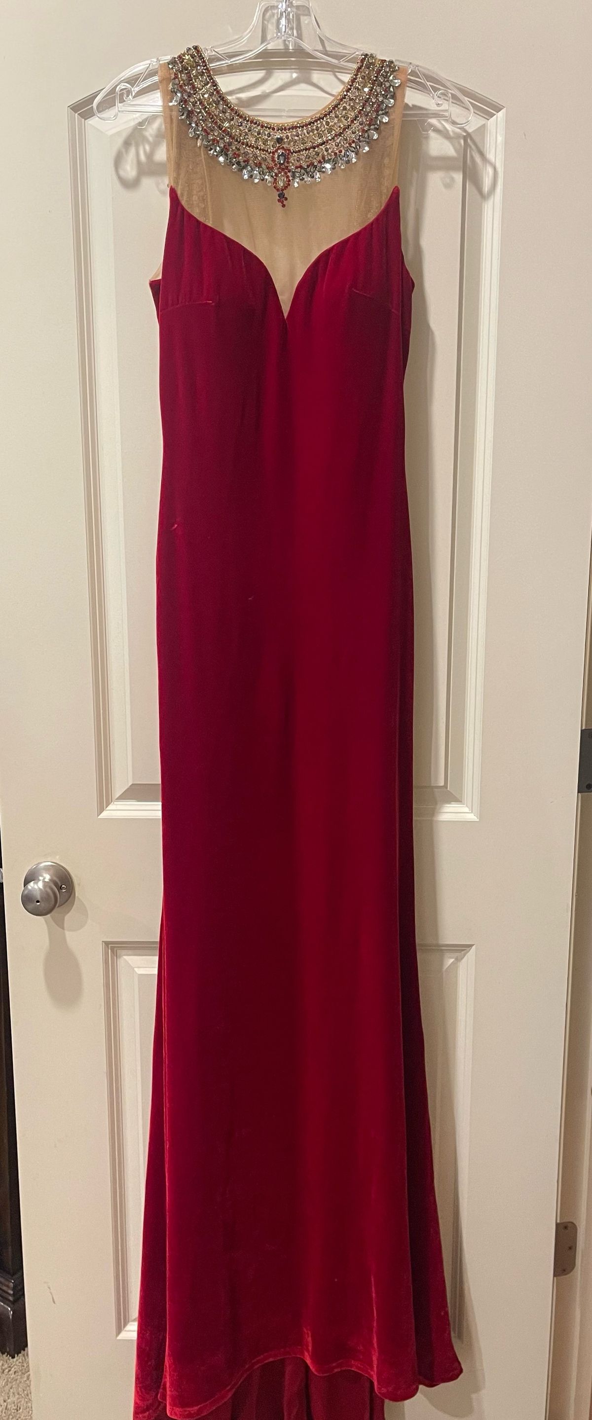 Johnathan Kayne Size 6 Prom Red Floor Length Maxi on Queenly