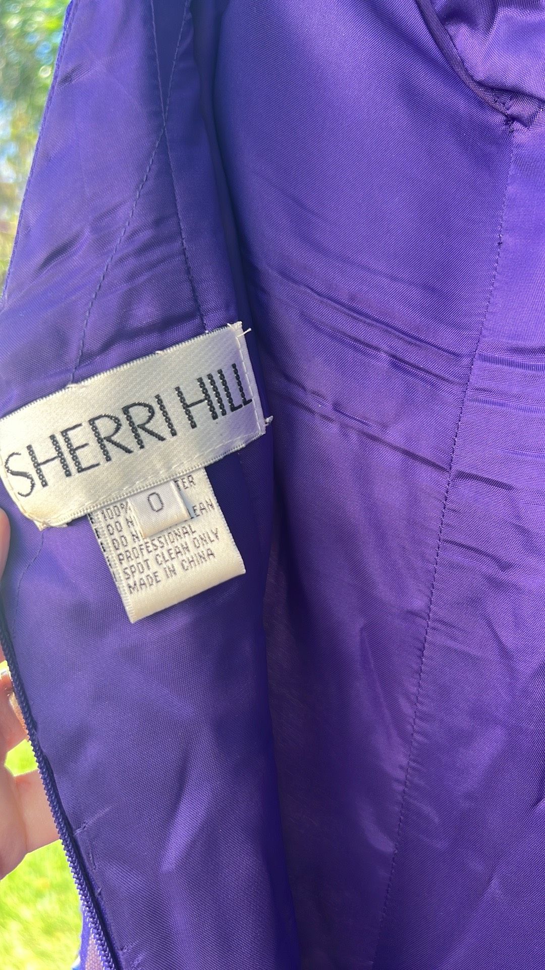 Sherri Hill Size 0 Prom Purple Mermaid Dress on Queenly