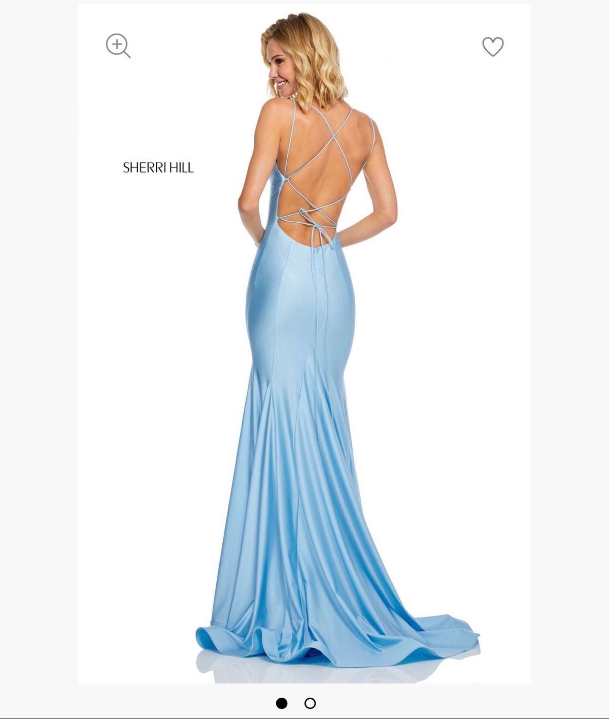 Sherri Hill Size 8 Prom Light Blue Mermaid Dress on Queenly