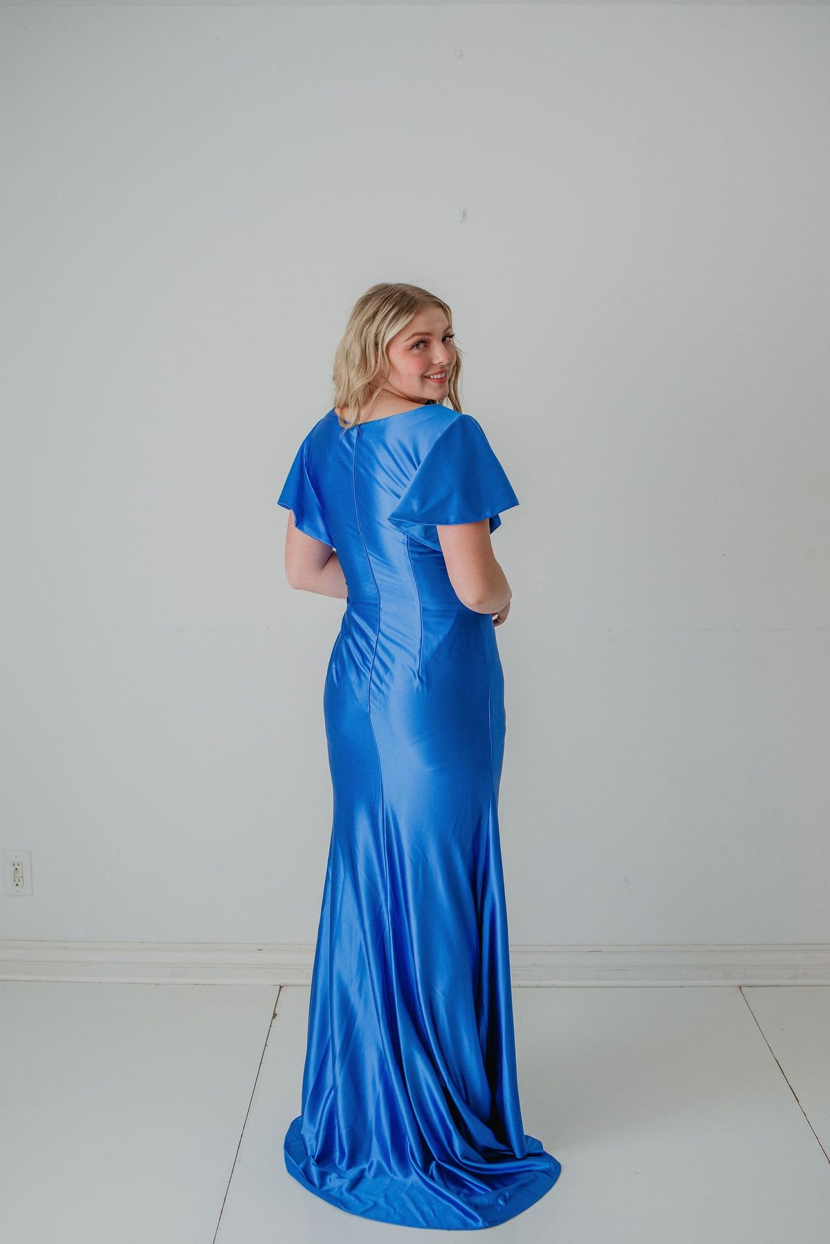 Style BRYLEE_ROYALBLUE18_ED0B5 Madison James Plus Size 18 Prom Satin Blue Floor Length Maxi on Queenly