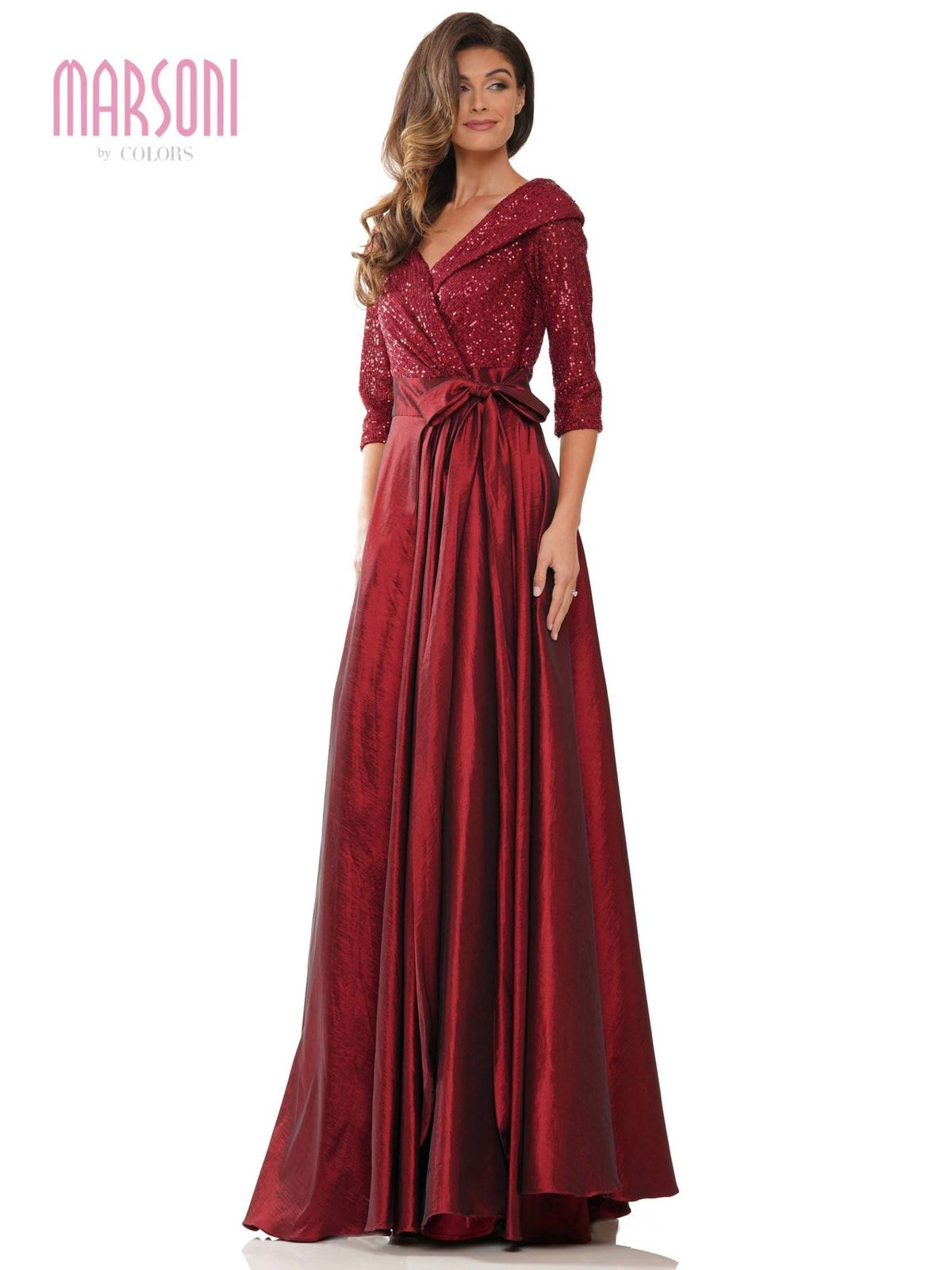 Style ELLERY_BURGUNDY18_2DB76 Colors Plus Size 18 Prom Red Ball Gown on Queenly