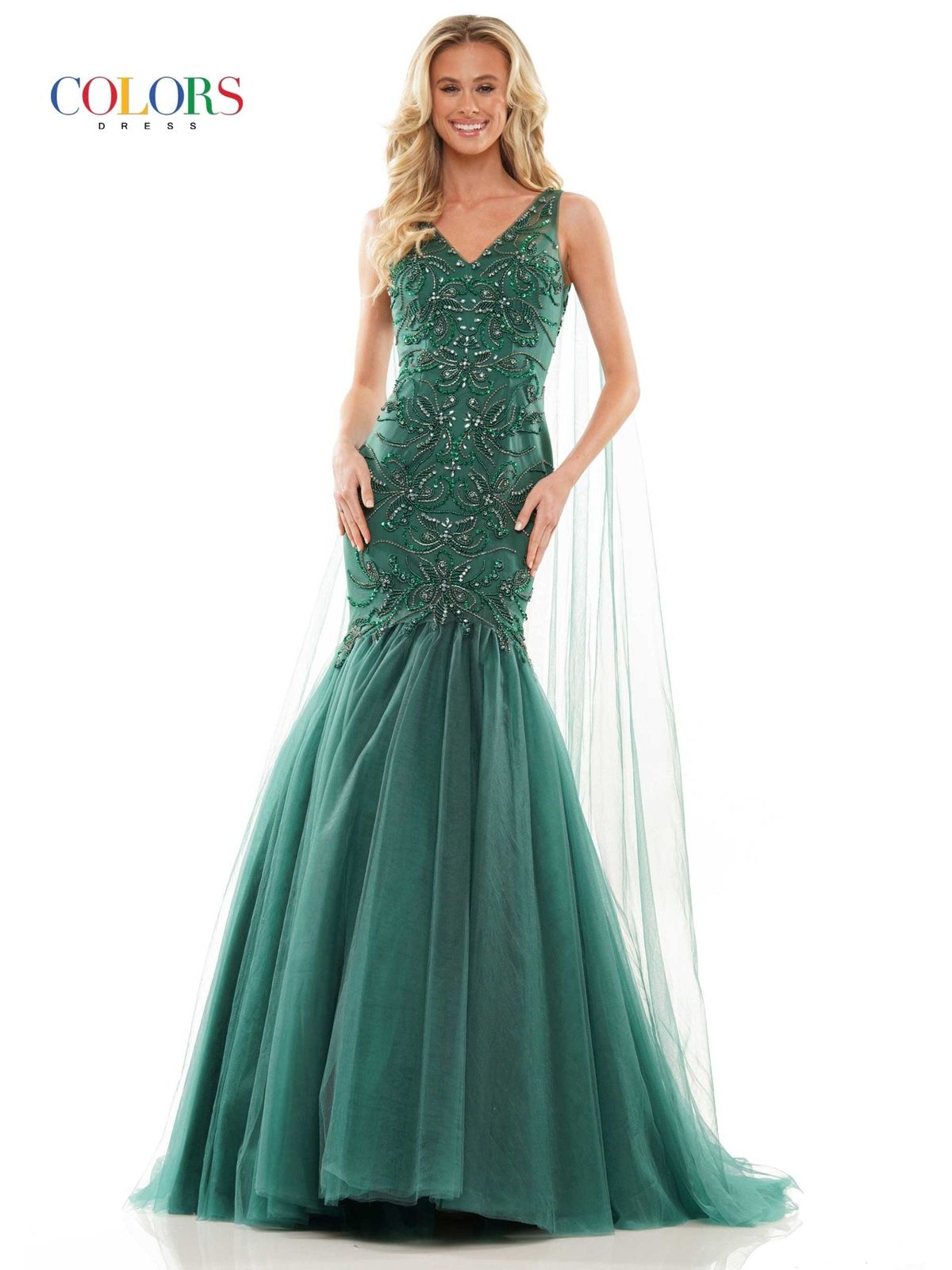 Style PROMISS Colors Size 6 Prom Green Floor Length Maxi on Queenly