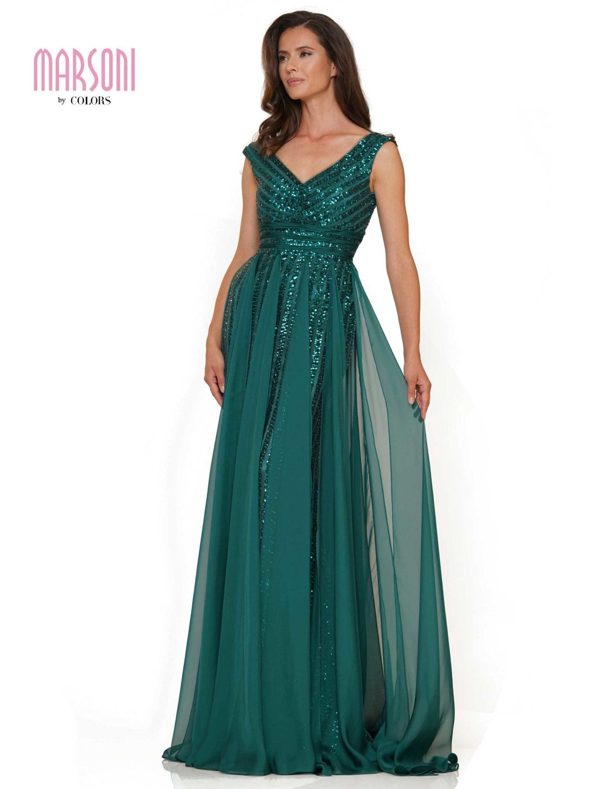 Style BEVERLY_EMERALDGREEN4_3C578 Colors Size 4 Prom Green Floor Length Maxi on Queenly