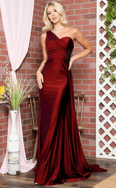 Style MORGAN_BURGUNDY6_FDDA1 Amelia Couture Size 6 Prom Strapless Red Floor Length Maxi on Queenly