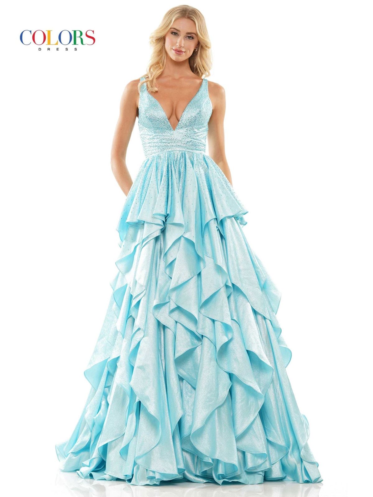Style LILITH_LIGHTBLUE12_766A3 Colors Size 12 Prom Blue Ball Gown on Queenly