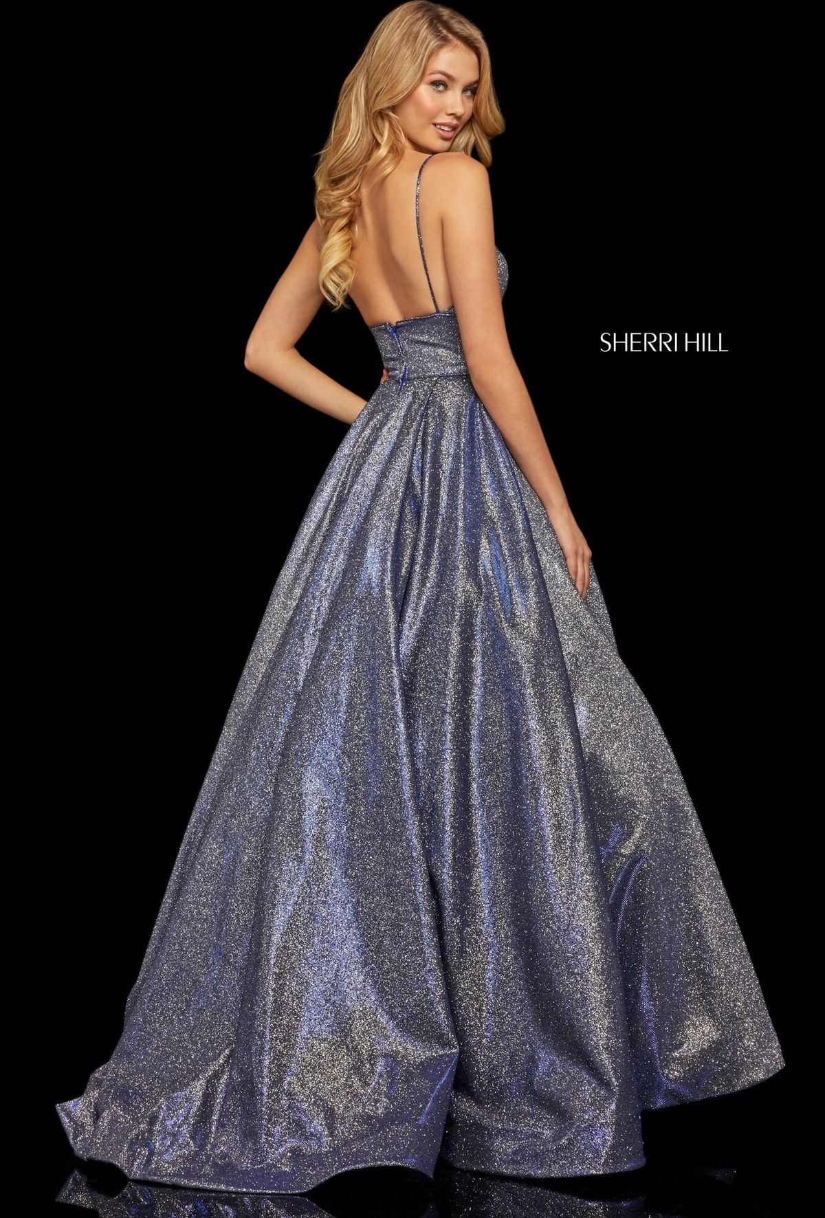 Sherri Hill Size 2 Royal Blue Ball Gown on Queenly