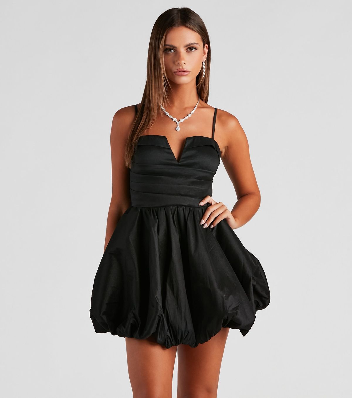 Style 05001-1185 Windsor Size XL Prom Sequined Black Cocktail Dress on Queenly