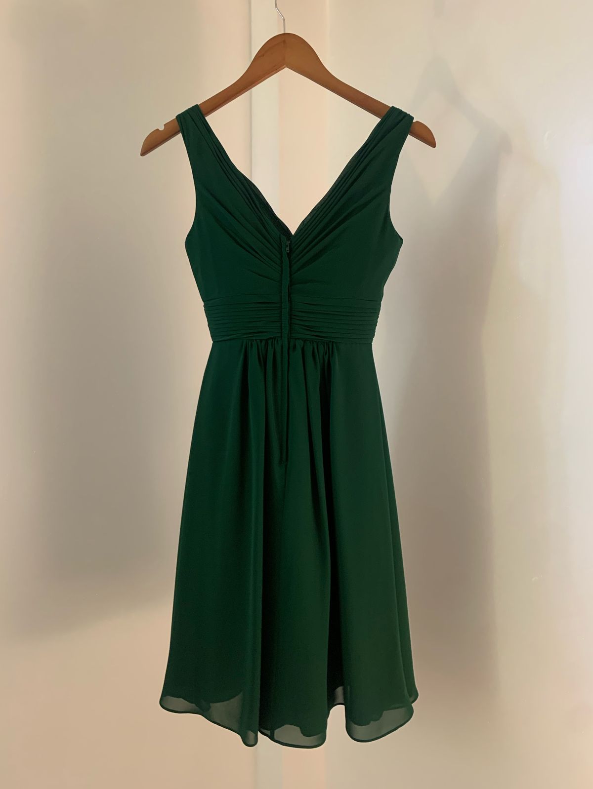 Christina Wu Size 0 Bridesmaid Green A-line Dress on Queenly