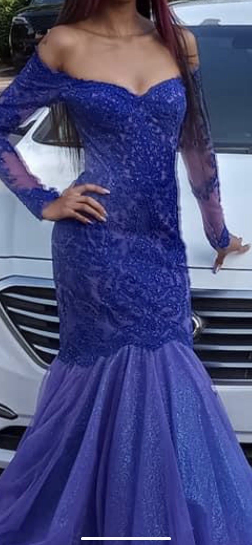 Size XS Prom Purple Mermaid Dress on Queenly