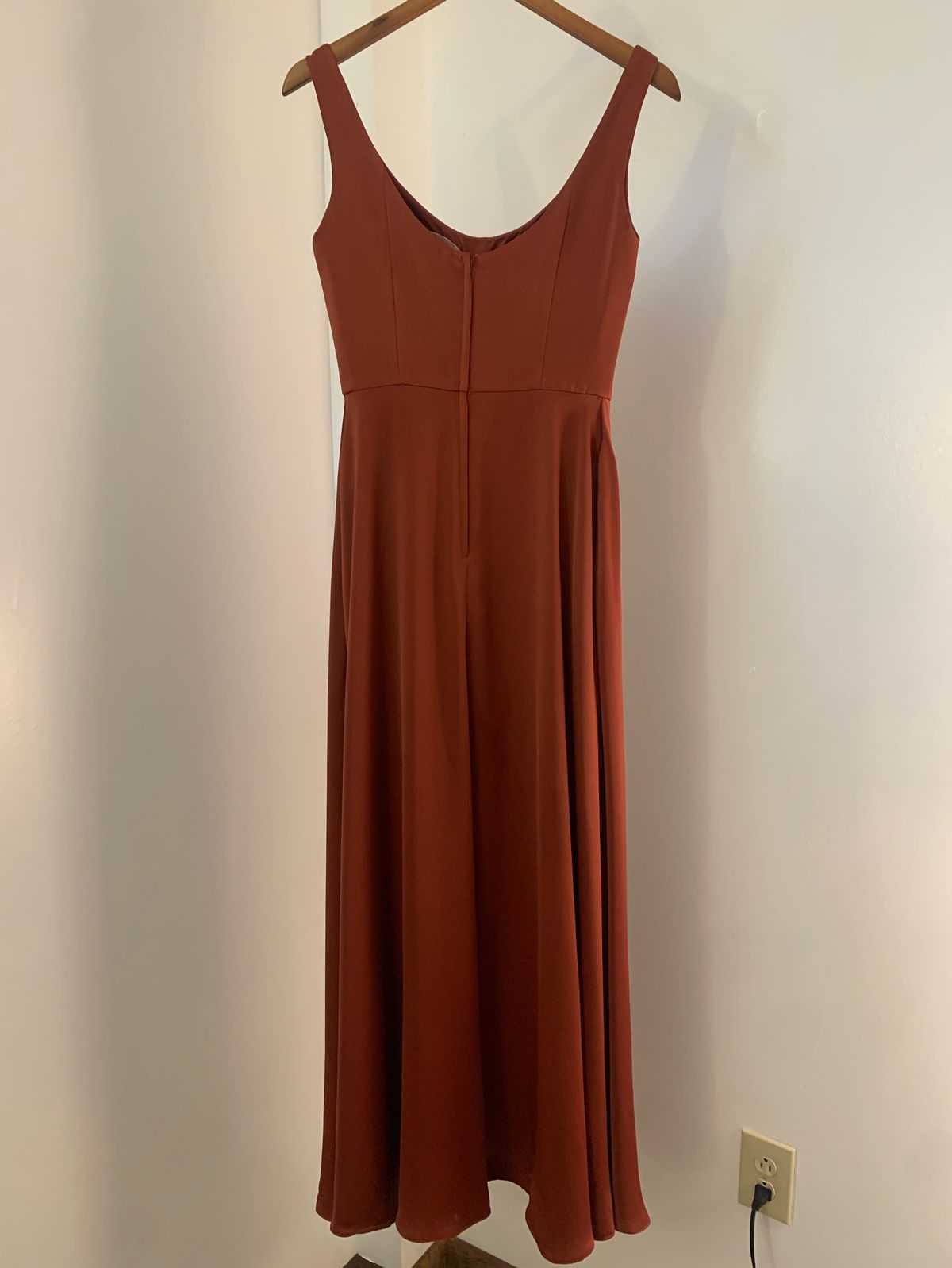 Celebrate Size 4 Bridesmaid Orange A-line Dress on Queenly