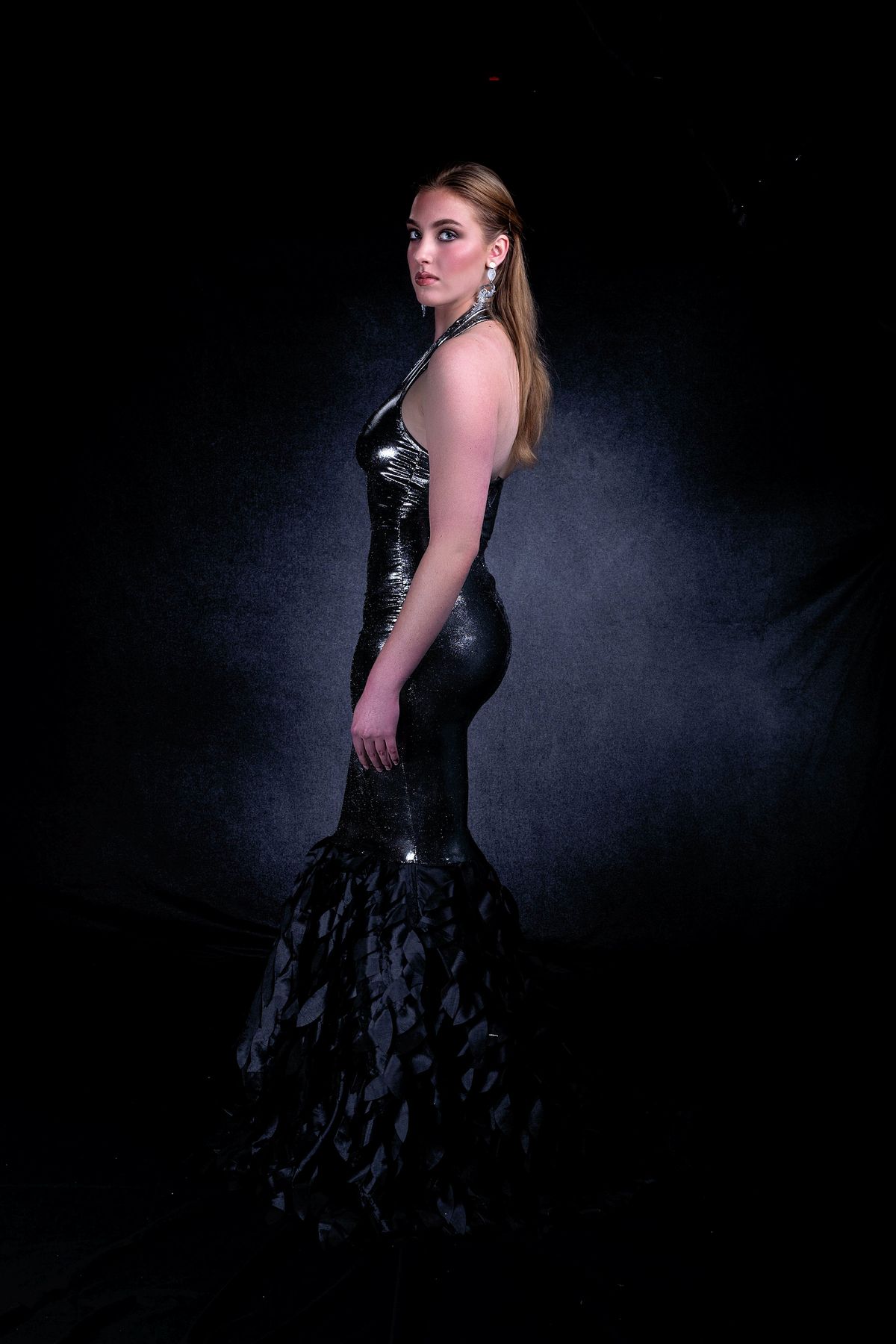 MYSTiiK Styles  Size 8 Prom Satin Silver Mermaid Dress on Queenly
