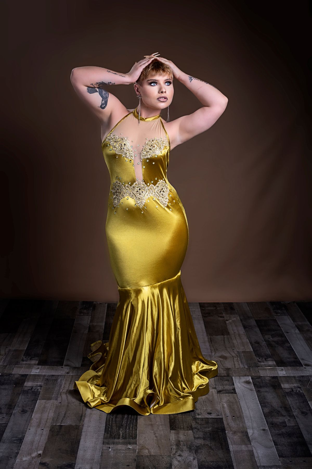 MYSTiiK Styles  Size 8 Prom Halter Green Mermaid Dress on Queenly