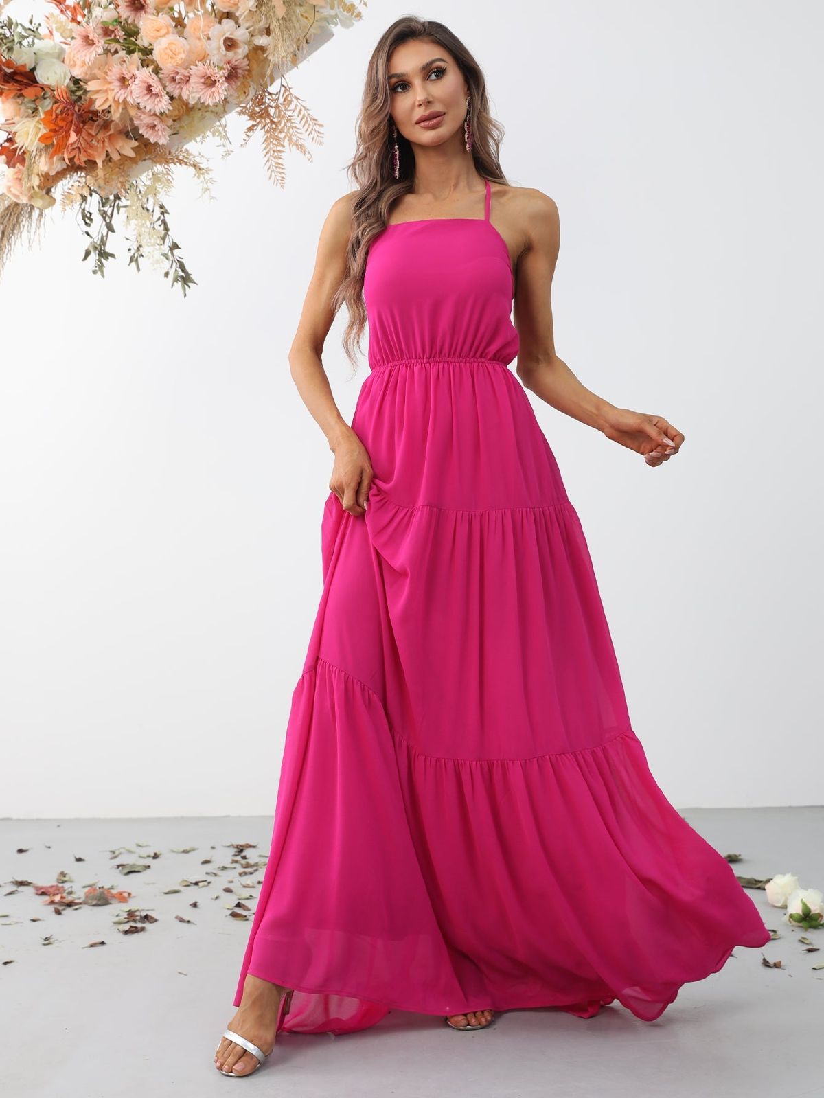 Style FSWD0925 Faeriesty Size S Hot Pink Floor Length Maxi on Queenly