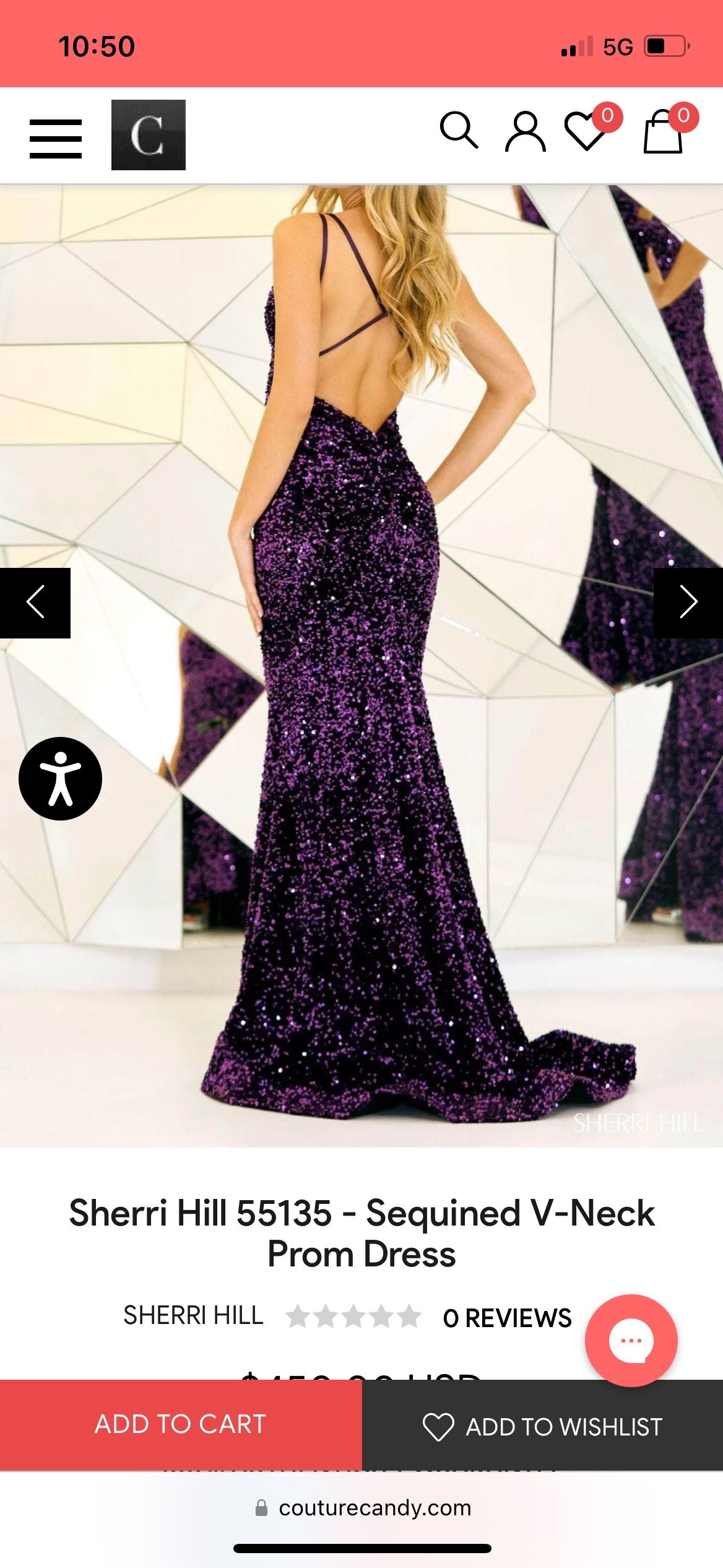 Sherri Hill Size 2 Prom Purple Floor Length Maxi on Queenly