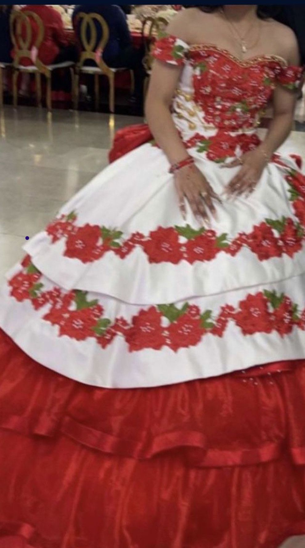Size S Red Ball Gown on Queenly