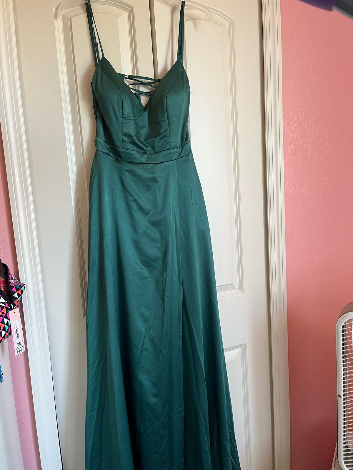 Size 6 Prom Green Floor Length Maxi on Queenly