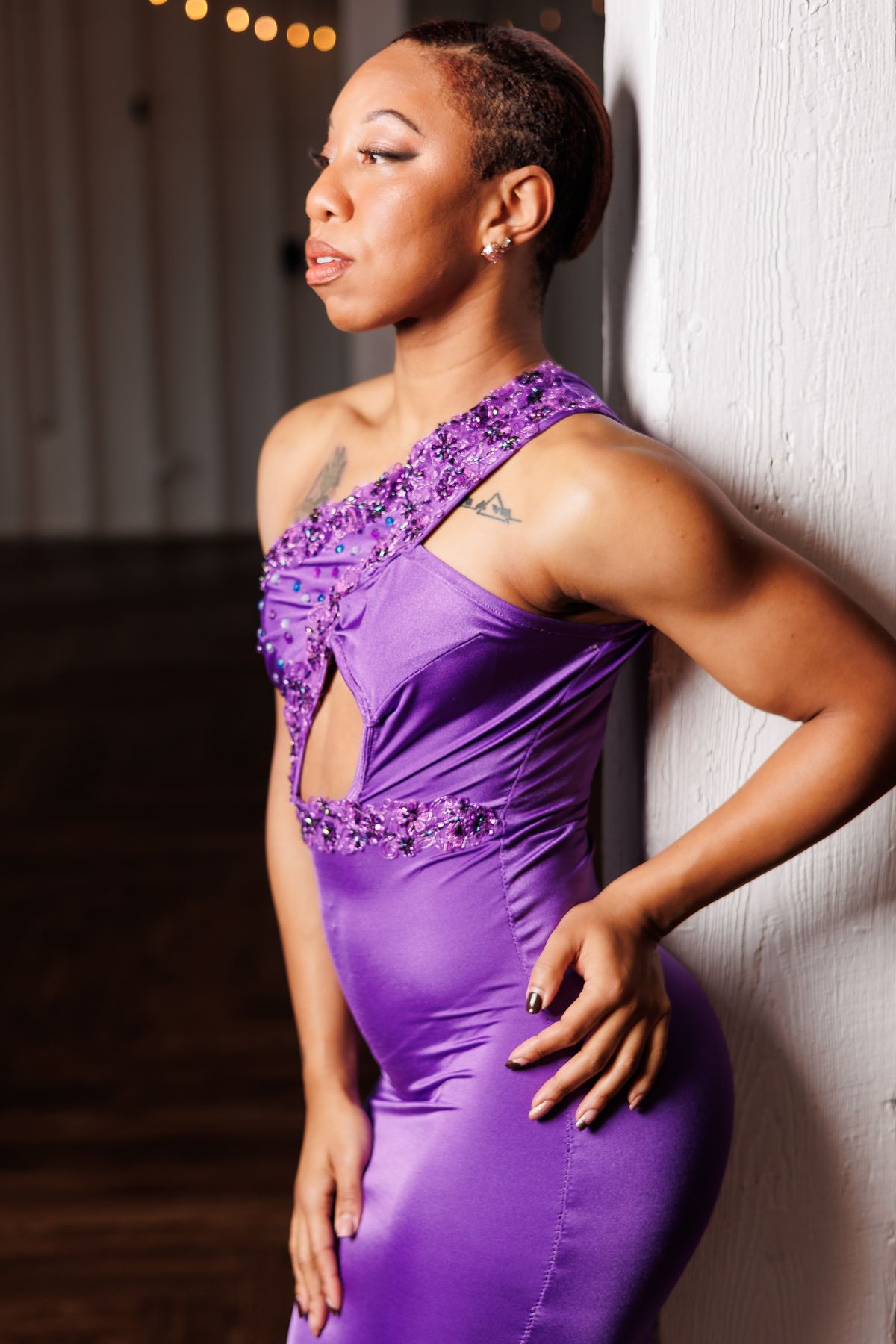 MYSTiiK Styles Size 4 Prom Satin Purple Mermaid Dress on Queenly