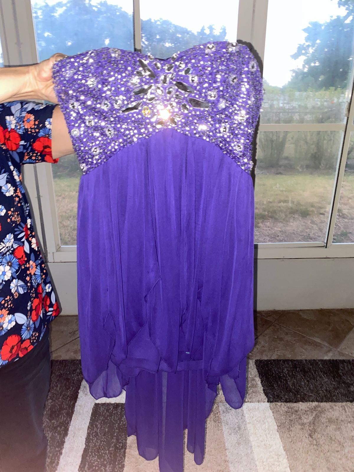 B. Darlin Size 10 Sequined Purple Cocktail Dress on Queenly