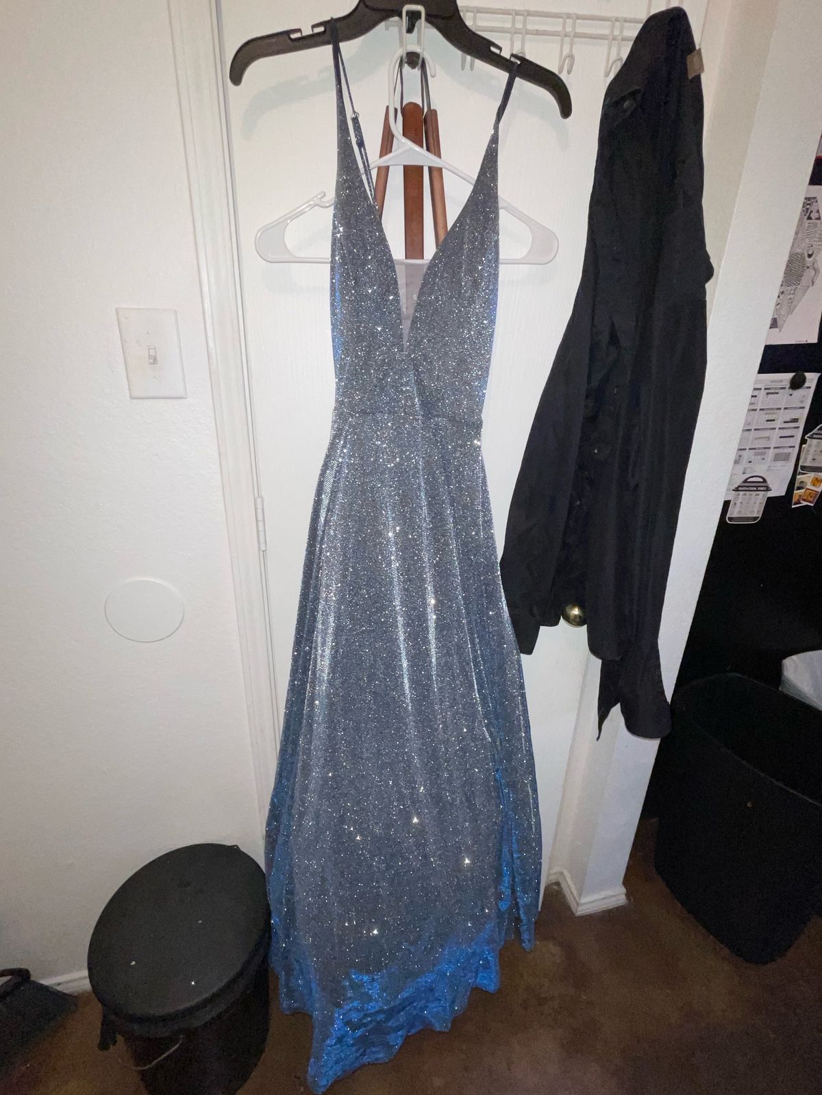 My Michelle Size 6 Prom Blue A-line Dress on Queenly