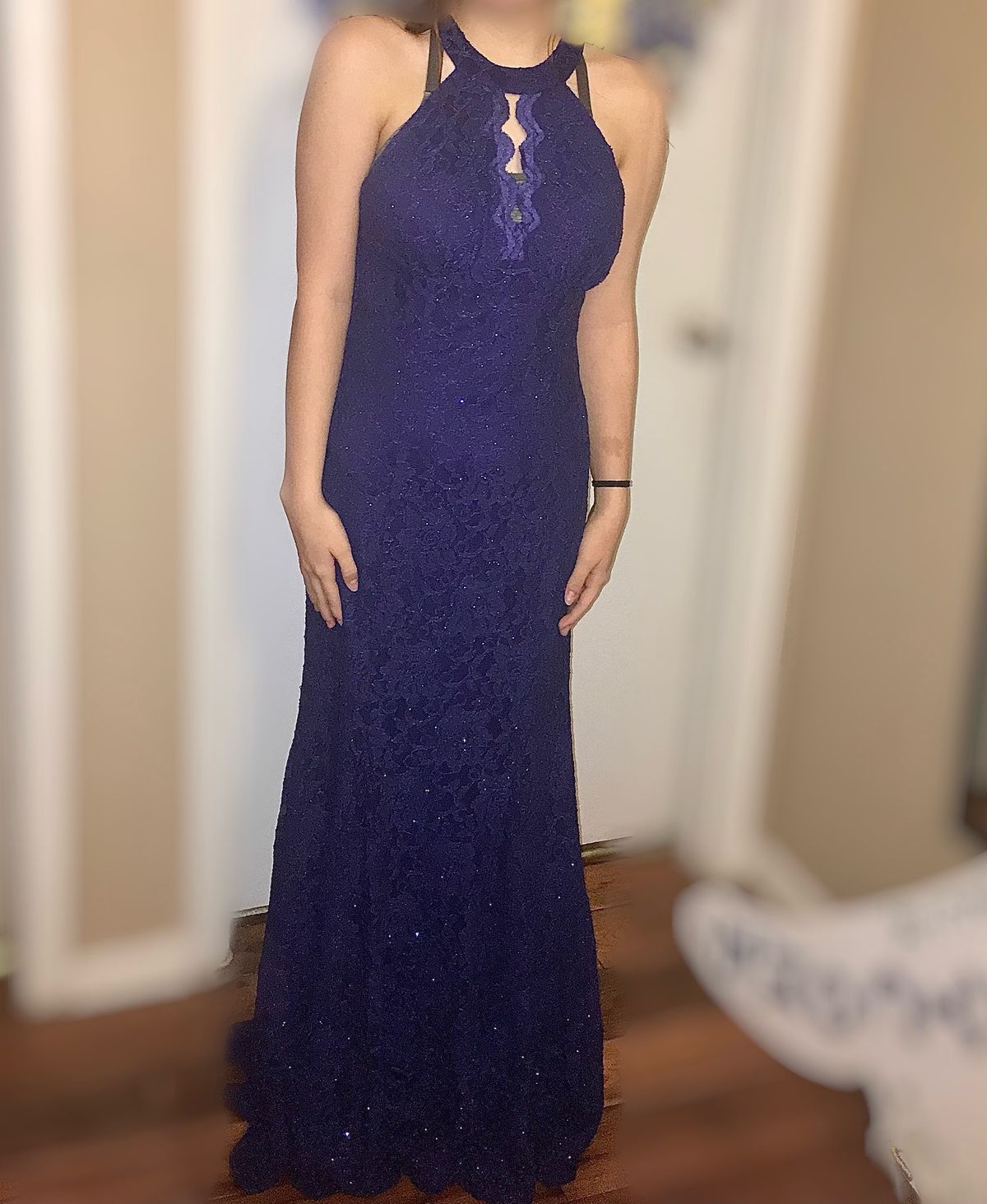 Nightway Size 8 Prom Blue A-line Dress on Queenly