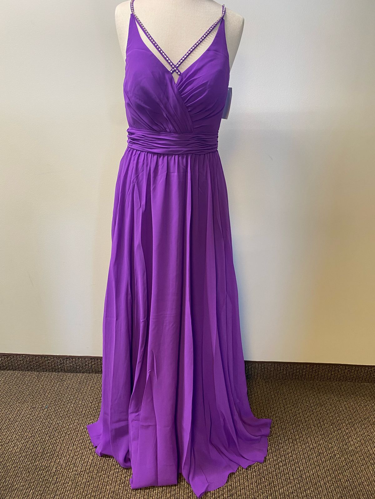 Modern Maids Size 10 Prom Purple A-line Dress on Queenly
