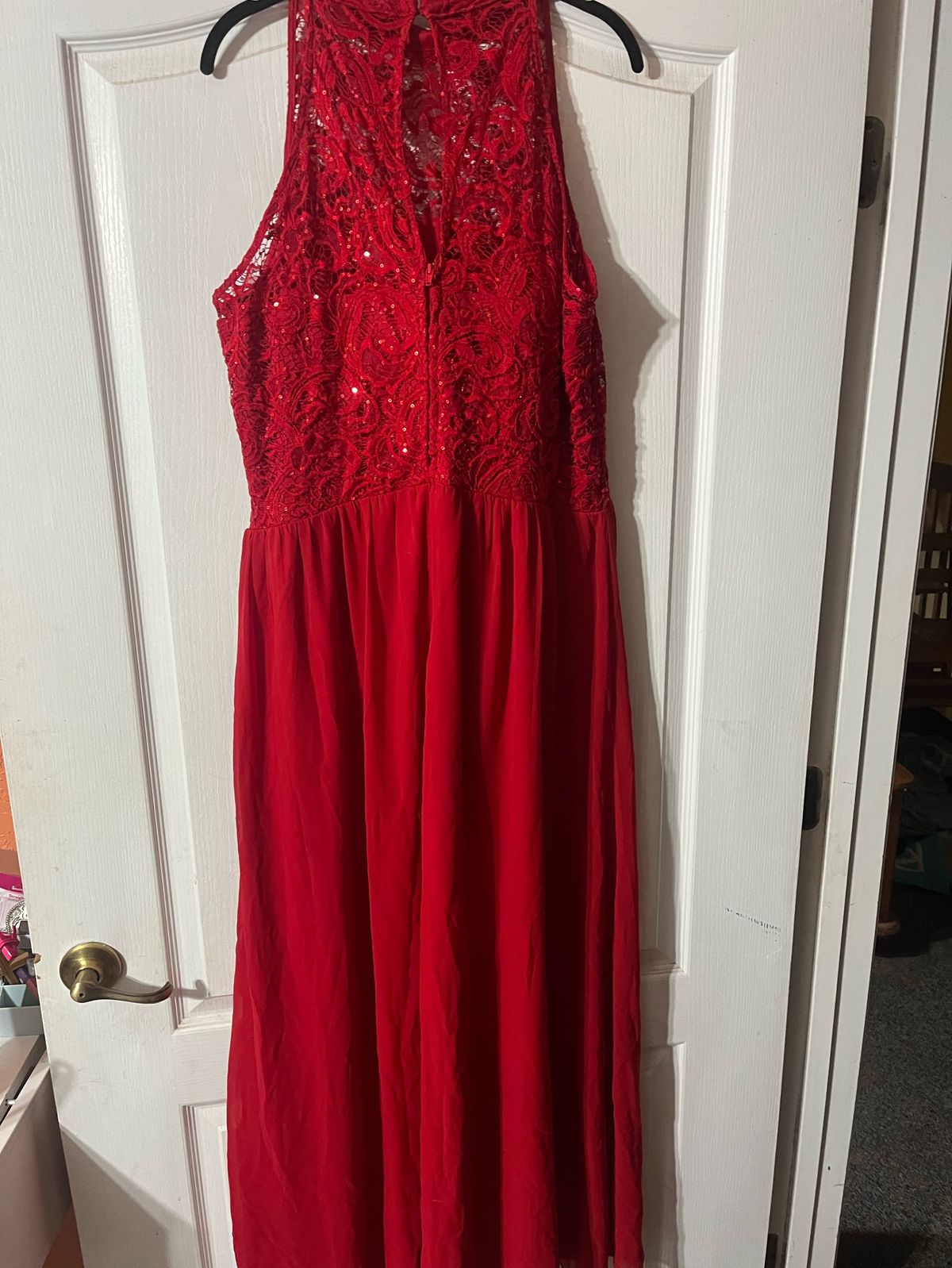 Speechless Plus Size 20 Prom Red A-line Dress on Queenly