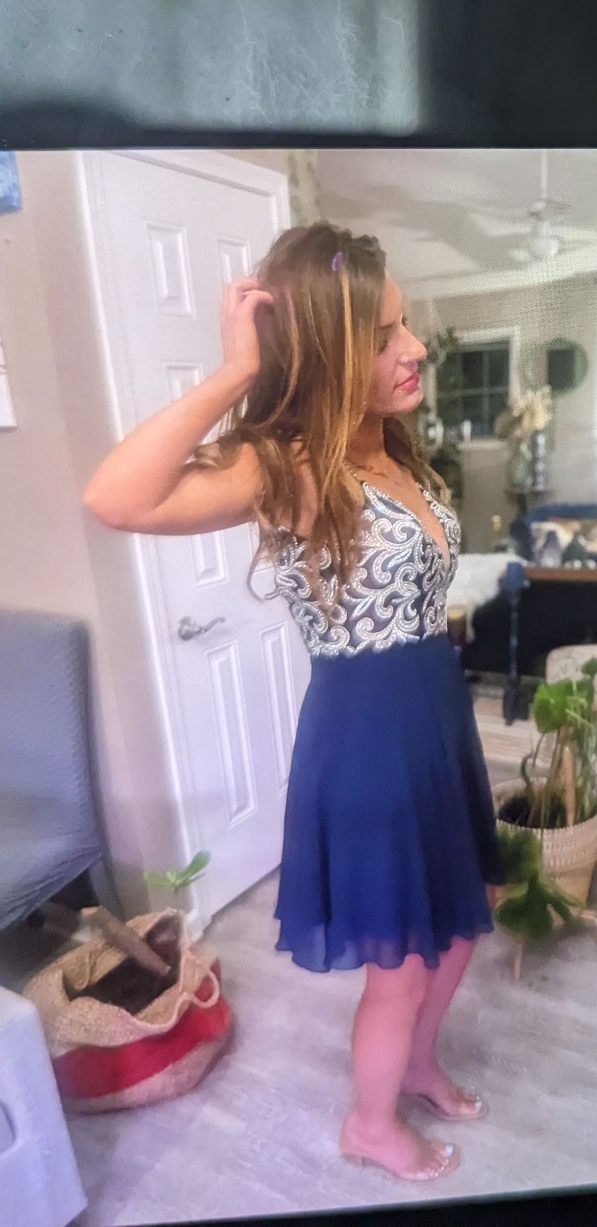Yes Size 2 Blue Cocktail Dress on Queenly