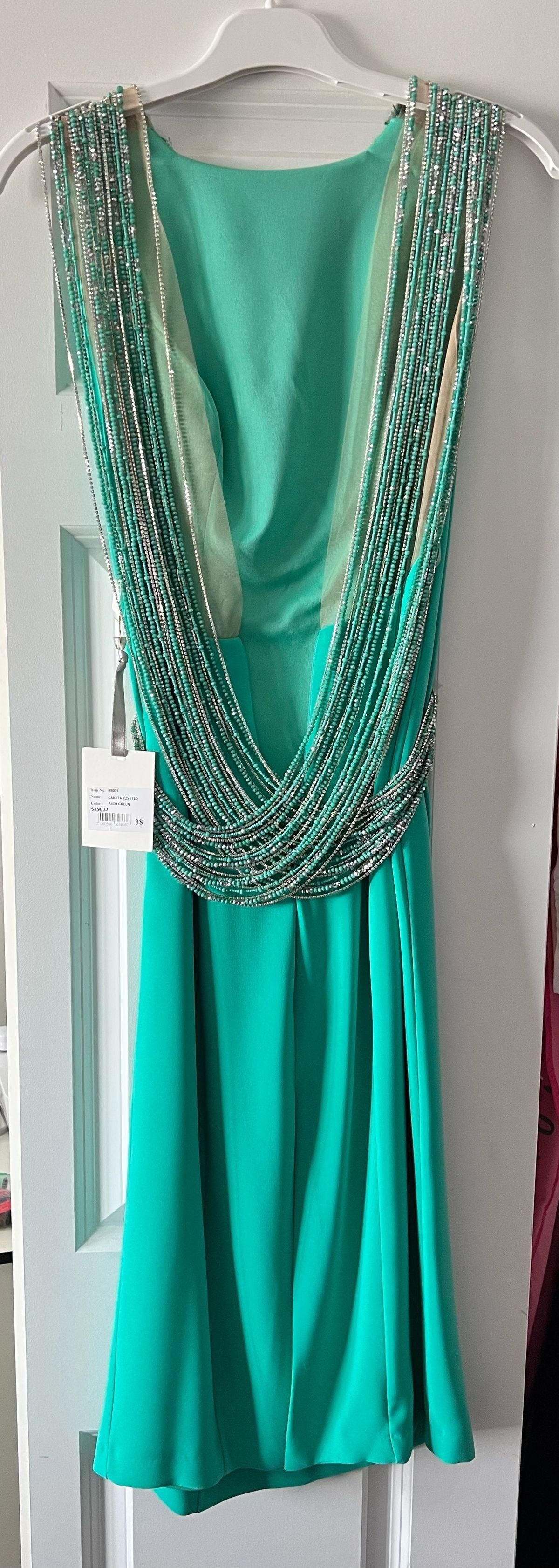 Tarik Ediz Size 4 Blue Cocktail Dress on Queenly