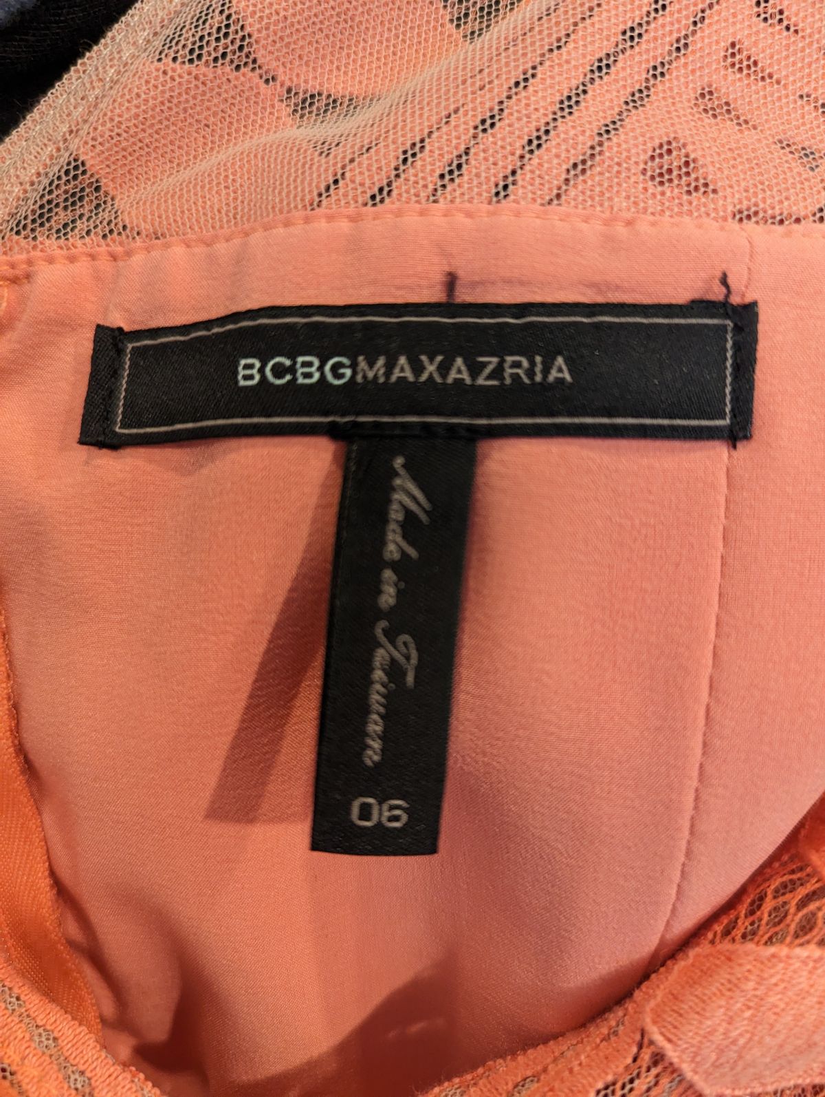 BCBG MaxAzria Size 6 Orange Cocktail Dress on Queenly