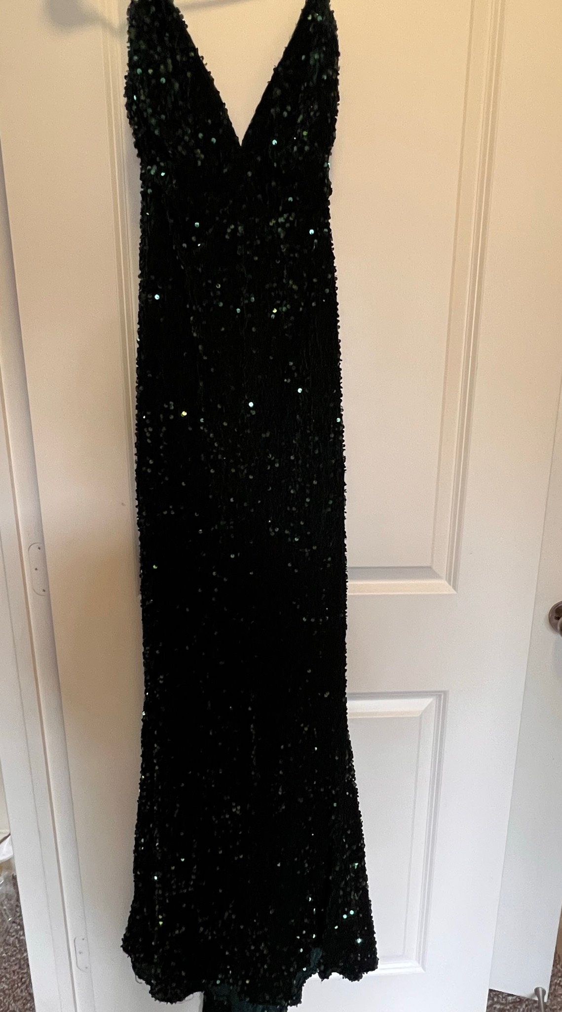 Size M Prom Green Floor Length Maxi on Queenly