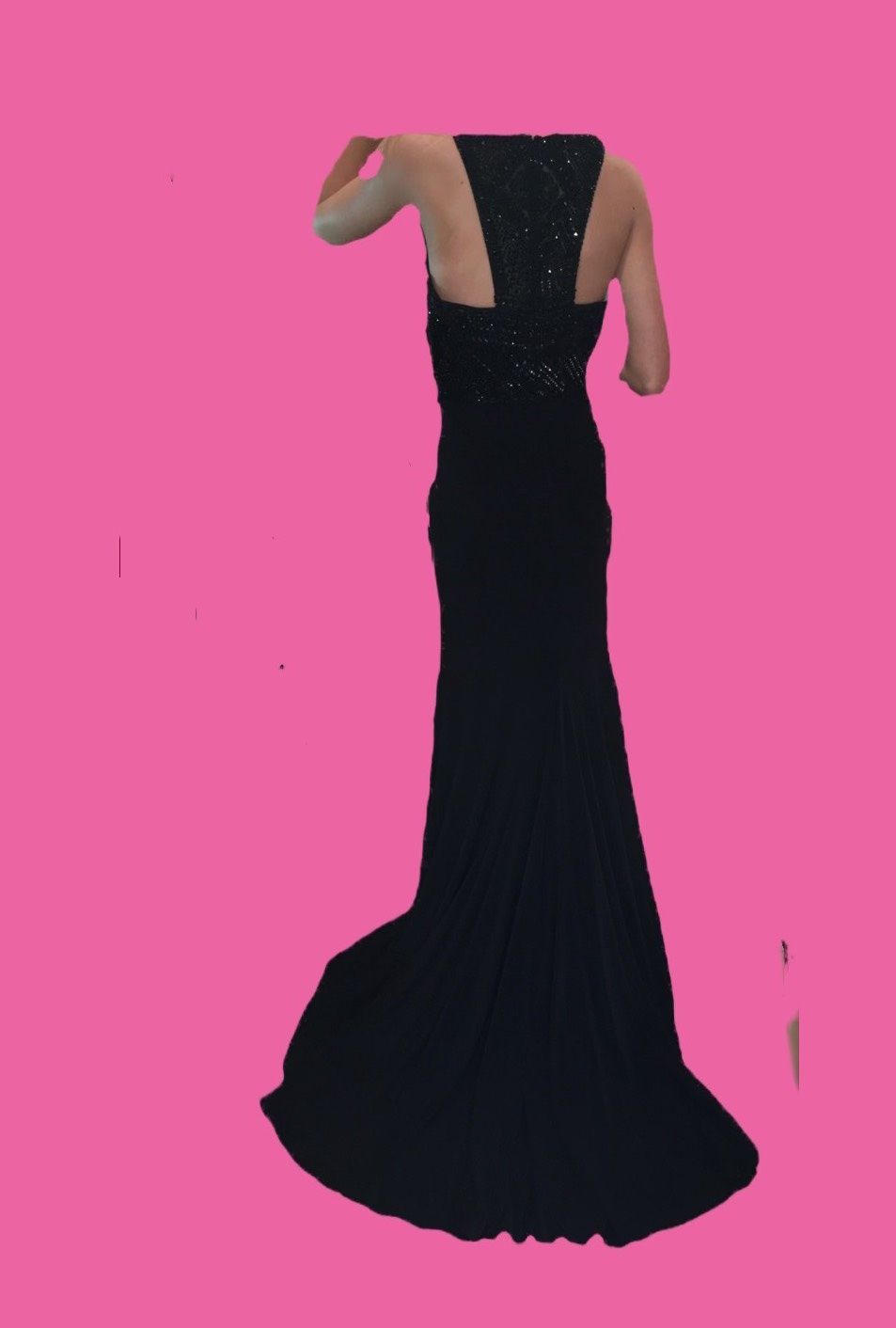 Sherri Hill Size 4 Prom Black Floor Length Maxi on Queenly